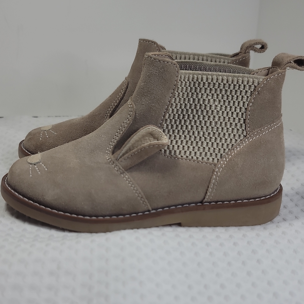 Elephantito Kids Beige Suede Slip-On Shoe - Picture 4 of 6